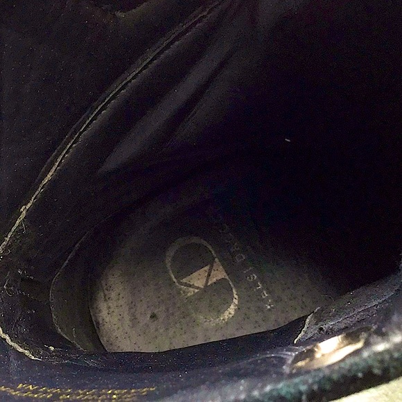 KELSI DAGER! combat heeled booties, suede/ rubber - Picture 9 of 9